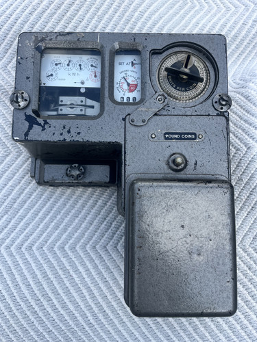 Vintage electricity meter - vintage,