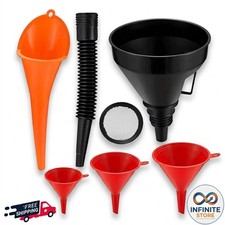 8pcs Fuel Funnel Set Plastic