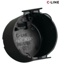 C-Line Black Circular Back Box