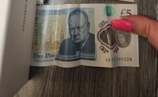 AK47 £5 Note Genuine Banknote GBP 090228.  3K. 