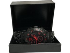 Swatch Wristwatch Stainless Steel Black Red Chronograph Design 6155