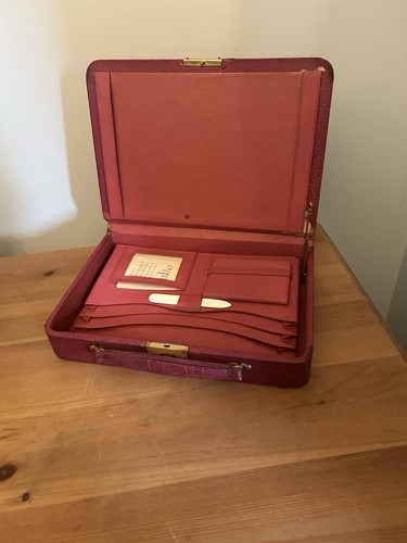 1960s leather writing - leather,