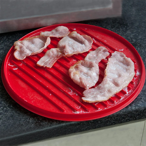 Microwave bacon crisper with - crisper,