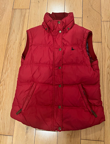 Jack wills red puffer gilet - jack,