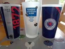 3 RANGERS FC PINT GLASSES