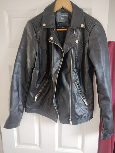 Faux leather biker coat - biker,
