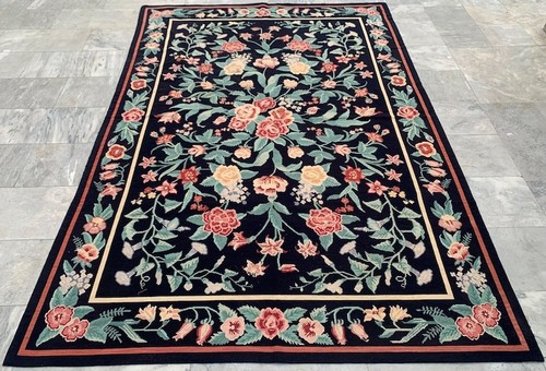 6x9 vintage aubusson floral - 6x9,