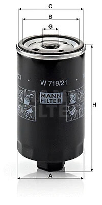 Oil filter fits golf - oil, vw