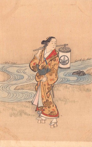 Vintage art japanese hand - vintage,