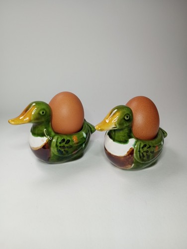 Mallard duck ceramic majolica - duck,
