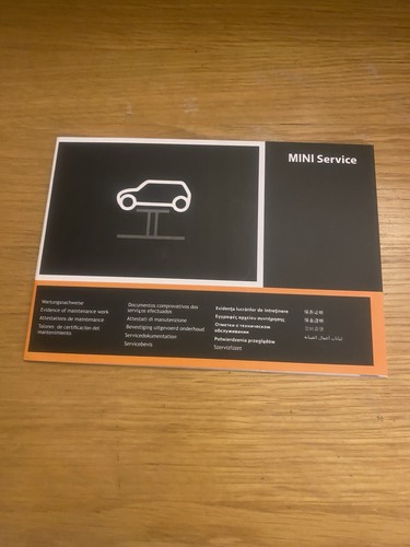 Mini service book stamped - service,