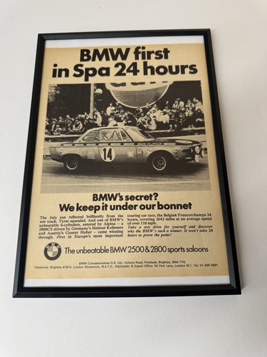 Framed original 1970 - framed, bmw