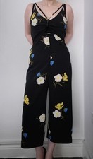 Topshop Black Floral Strappy