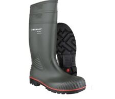 Dunlop ACIFORT Slip Resistant  STEEL TOE CAP Agricultural Wellington BOOT Green