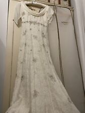 Monsoon wedding dress size 10 With Garment Bag Beautiful
