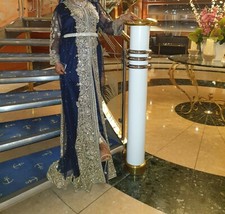 Modern Moroccan Arab African Wedding Dress Takchita Abaya Kaftan 