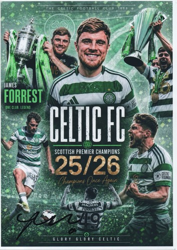 James forrest hand signed - james,