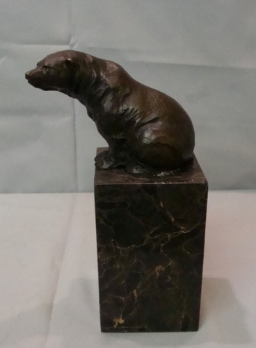 Statue bear wildlife art deco - statue,