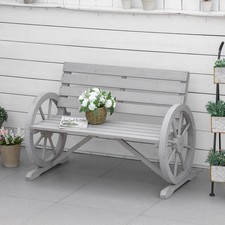Rustic wooden cart - wooden, wheel