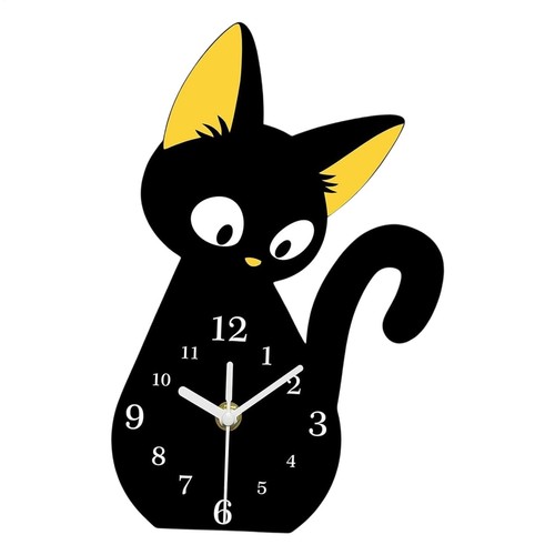 Cute black cat shaped - cat, desk