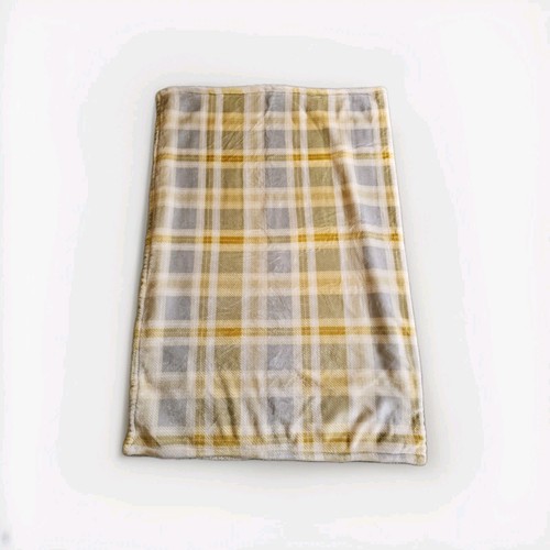 Yellow fleece blanket throw - yellow,