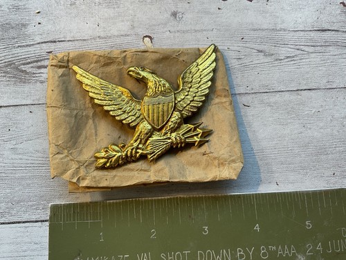 Original civil war hat badge - original,