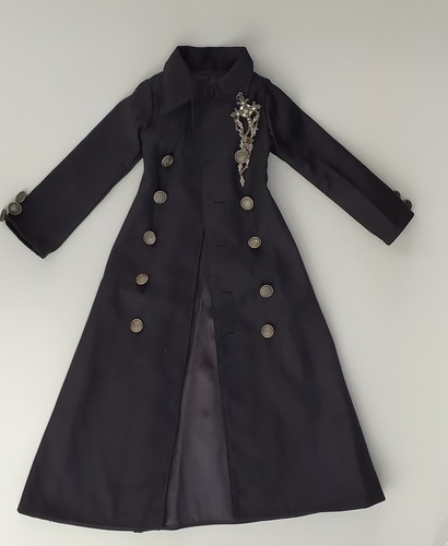 Bjd long black coat - bjd,