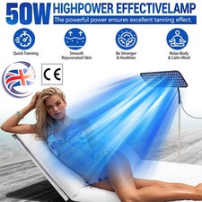 50W Facial Lamp Tanning Light Full Blue Sun Solarium Face Body Tanner For Home