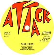 Ramny Davis* - Same Folks (7")