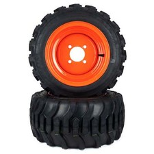 (2) Flat Free Tire Assemblies