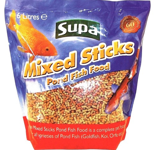 Supa mixed sticks pond fish - 6l,