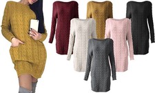 NEW WOMENS CABLE KNIT JUMPER