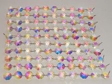 Chandelier Light Crystals Cut Glass Beads Drops Christmas Tree Droplets Parts BN