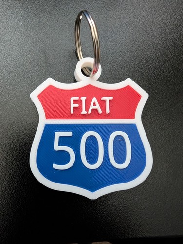 Fiat 500 keychain - 500,