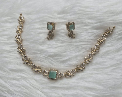 Asian indian silver necklace - asian,
