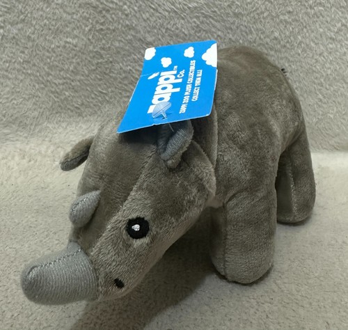 Zappi grey rhino soft toy - zappi,