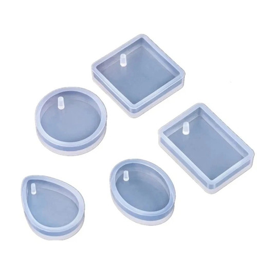 5pcs silicone mould - mould, resin