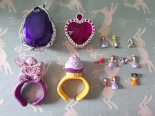 Rare Disney Sofia the First polly pocket-like dolls animals and playsets