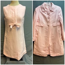 Vintage 60s Womens Pink Dress