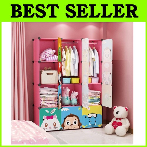 Children pink cube closet - children's,
