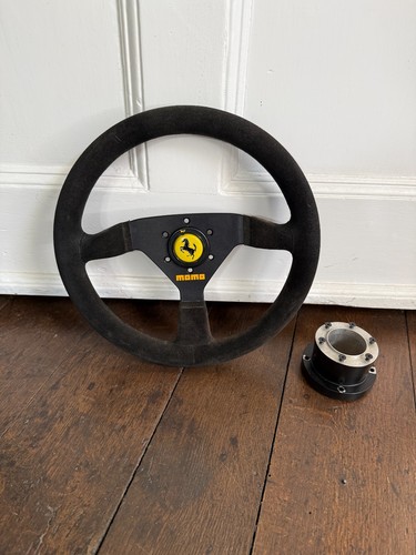Momo suede race steering wheel - race,