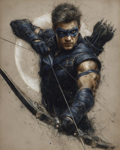 Hawkeye drawing bow - hawkeye, in