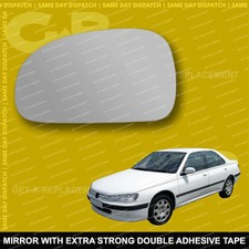 For Peugeot 406 wing mirror glass 95-03 Left Passenger side Spherical