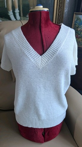 Wallis ivory neck - v-neck, knit