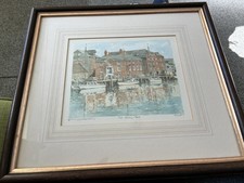 The Quay Poole Print by Phillip Martin Limited Edition 422/850 VGC Framed