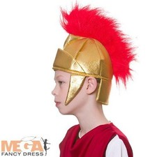 Kids Roman Helmet Spartan Warrior Boys Fancy Dress Girls Book Day Costume Access
