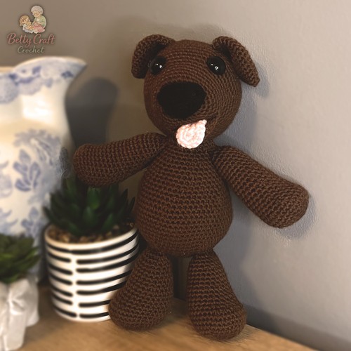 Handmade crochet dog teddy - crochet,