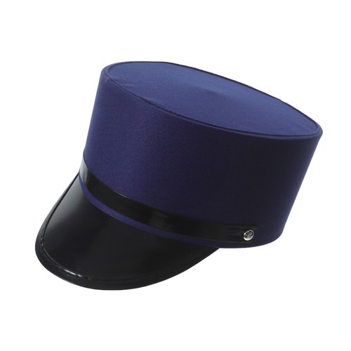 Railroad conductor hat blue - ,