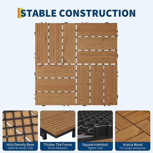 22pcs acacia decking - acacia,