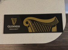 Guinness Bar Runner Thick Rubber Man Cave Home Bar Pub Shed